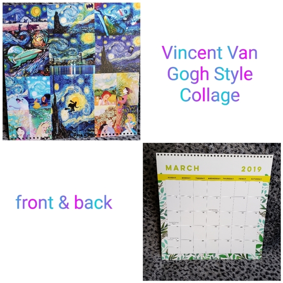 Van Gogh Pop Culture Parody Wall Art Disney Comics Collage Poster - Picture 2 of 13